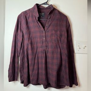 Abercrombie & Fitch Quarter Button Flannel